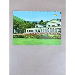 Vintage Bad Harzburg Kurhaus Germany Postcard Demolished Hotel Unposted